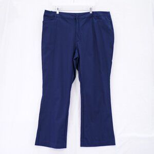 St. John's Bay Blue High Rise‎ Dress Pants -24W- 43 / 31.5 Cotton Spandex